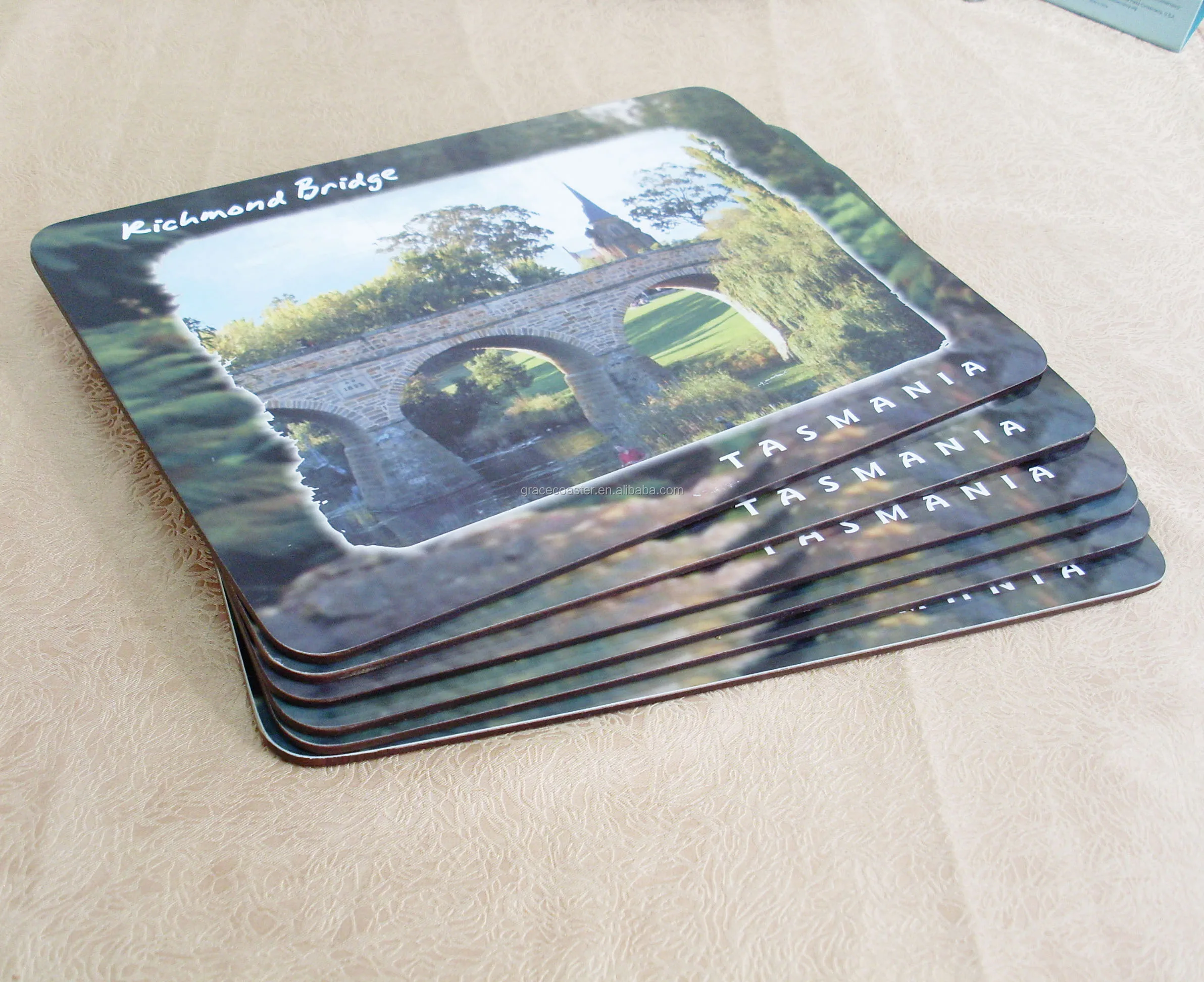 Hot Selling Mdf Placemat Laminated Cork Backed Placemat And Wooden