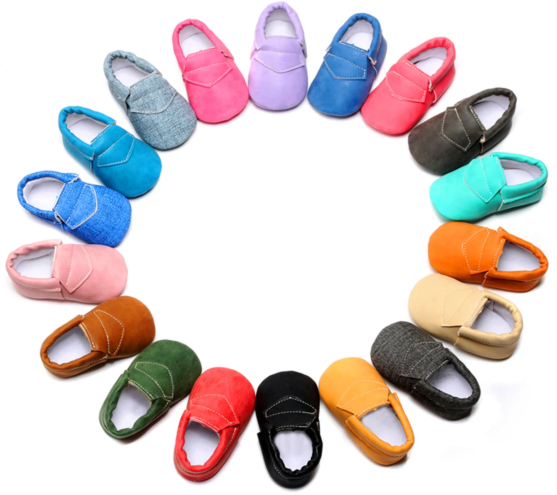 

New Hard Sole Soft PU Leather Baby Girls Boy Shoes Fringe Baby Moccasins For 0-24 M, 4 colors