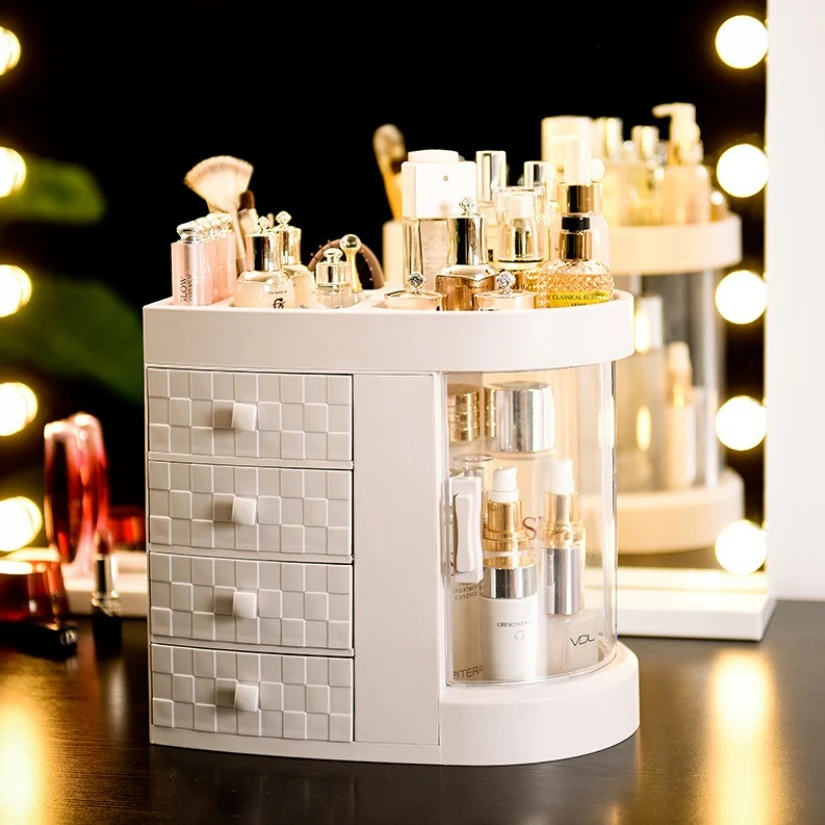 

Plastic space saver makeup organiser Lipstick Holder Cosmetic Storage Box, Optional