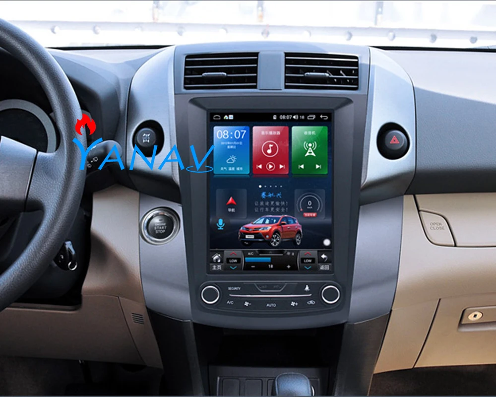 

Tesla style Vertical Touch Screen android Car GPS radio Navigation for-Toyota-RAV4 2008-2012 Head Unit Multimedia Player Radio
