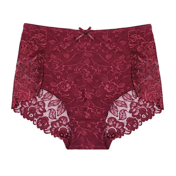

Factory Wholesale High Waist Plus Size Fat Women Panties Sexy Lace Ladies Underwear Panties