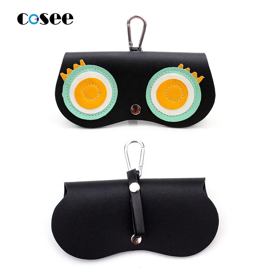 

Portable Cute Handbag Pendant Travel Leather Hanging Hook Sunglasses Pouch Bag Glasses Case