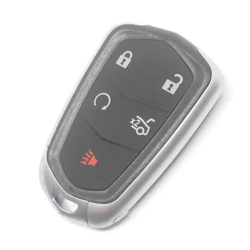 

C-adillac 5 buttons smart car key shell with emergency key blade no logo