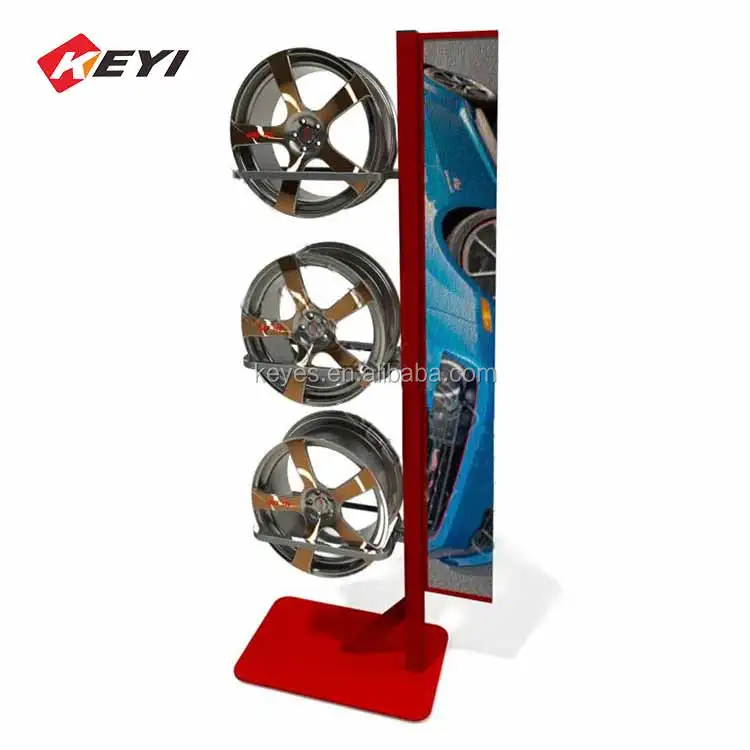 Specialty Customized Single Sided Metal Hook Alloy Tire Stand Wheel Rim ...