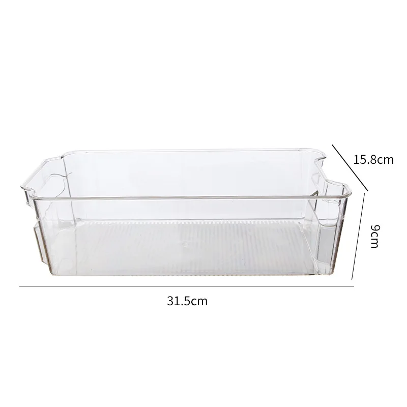 

Refrigerator Organizer Bins Clear Plastic Food Storage Bin for Freezer, Cabinet, Fridge, Kitchen Pantry Organization