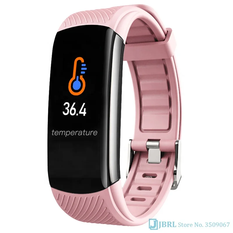 

C6T Temperature Smart Watch Men Women Smartwatch Fitness Tracker Heart Rate Smart Bracelet Electronic Wristwatch For Android IOS