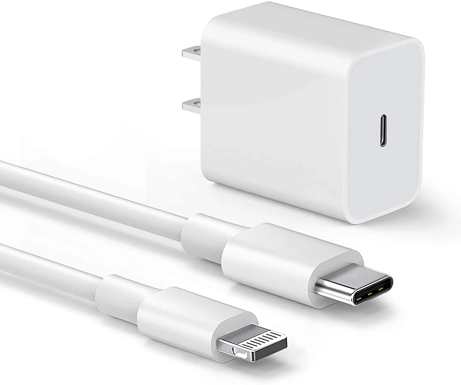 

new products 2021 unique pd20w fast charger with USB-C cables for iphone12
