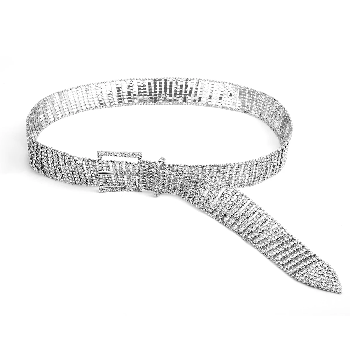 
D00410 full diamond exaggerated body female retro street shot waistband women belt jewelry wholesale 