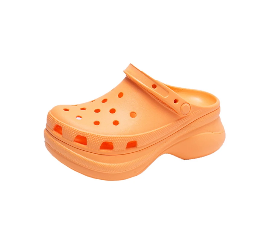 

2021 new summer shoes Dongdong shoes thick soled high rise slippers fashion casual slipper crocs shoes