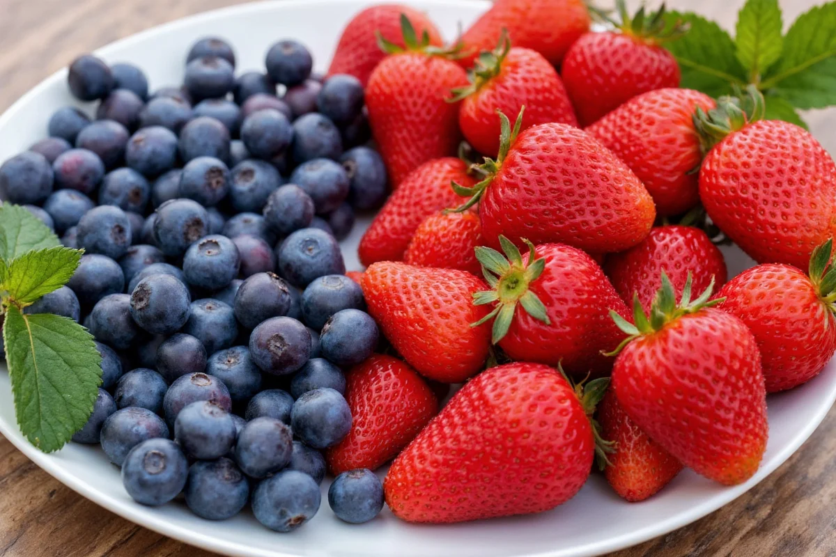 can you plant blueberries and strawberries together