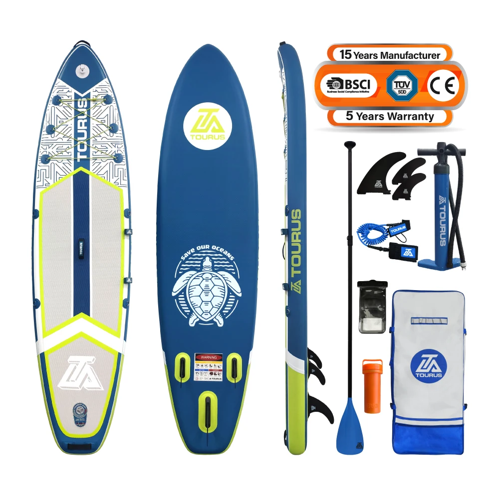 TOURUS 15 Years Factory 5-Year Warranty Inflatable Paddle Board | Sup Paddle Board for Adults Yoga Surfing Fishing