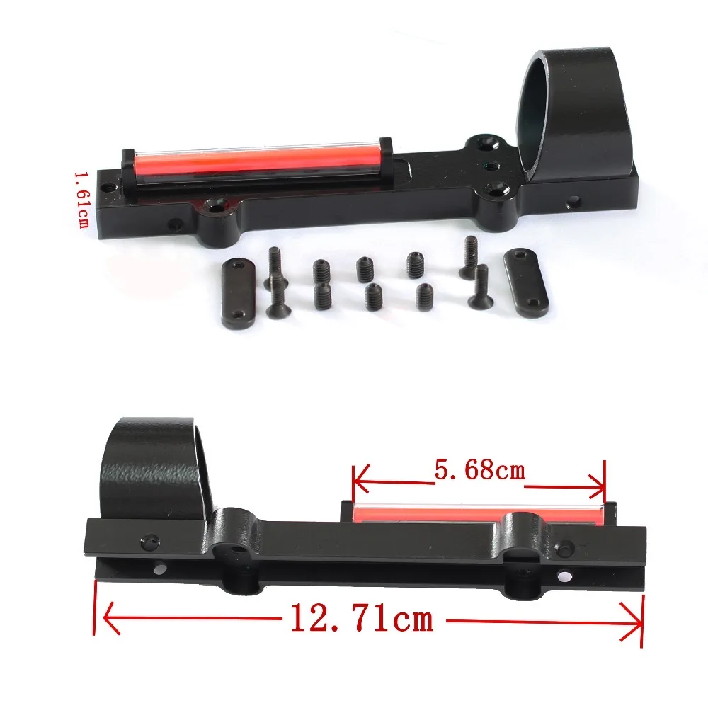 

Fiber Red Dot Sight 1x28 Red Dot Collimator Sight Hunting Shooting Scope Fit 11mm Rail Mount For Air Gun Outdoor Hunting Shoot