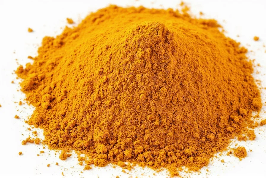 Various curry powder blends in glass jars showing different colors and textures