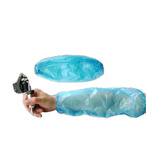 

Disposable blue sleeves for tattooing