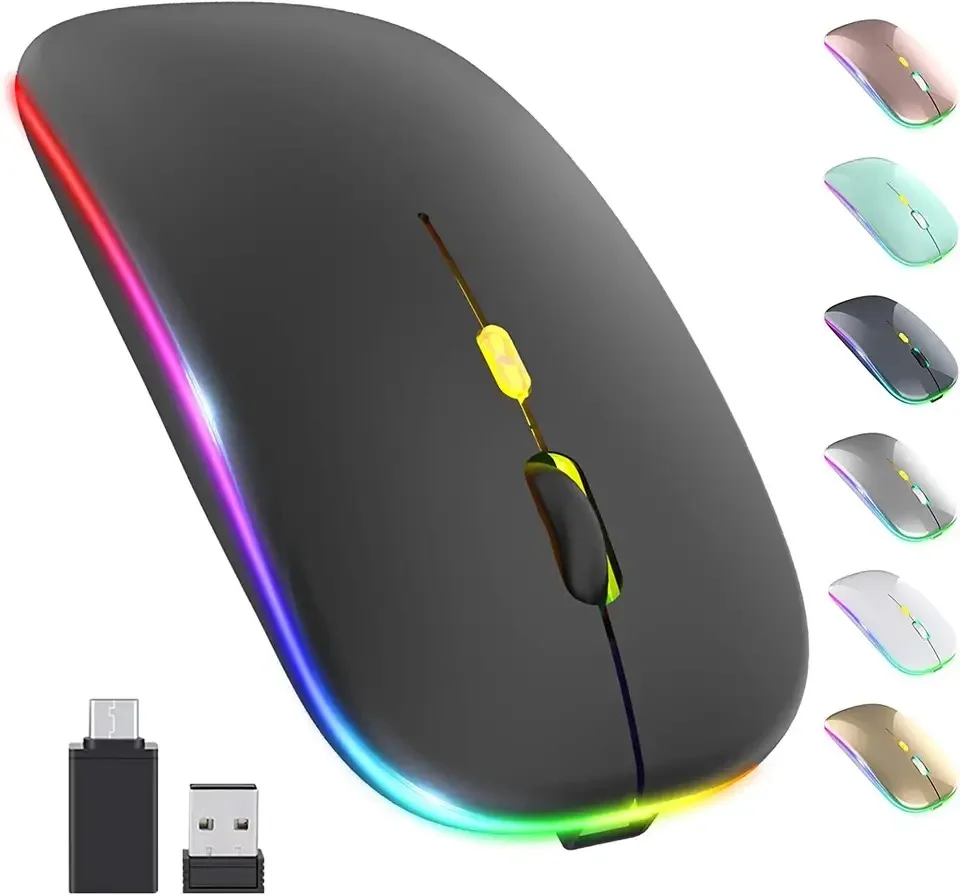 

best selling product Wireless RGB Rechargeable LED Backlit Ergonomic Gaming type c wireless bluetooths mouse