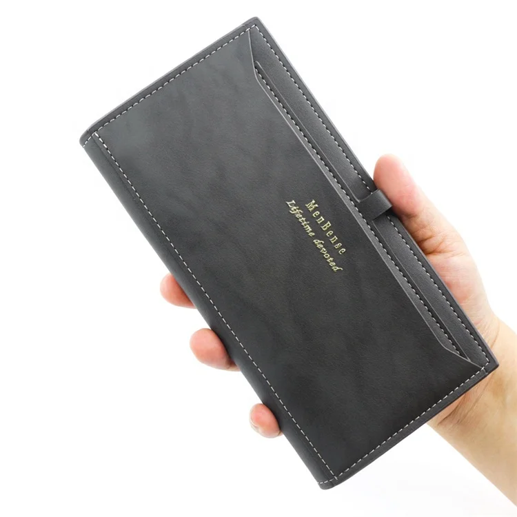 

Minimalist Gentlemen Hand Bag Leisure Long Phone Men Gift Leather Key Wallet, Multi-colors