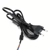 EN 50075 Europlug 2 pin plug H03VVH2-F 0.75mm 2 wire Europe Shaver Notebook power Cord