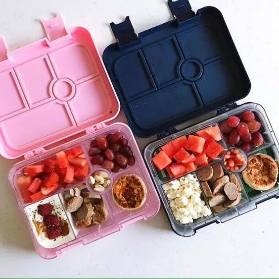 

Guangdong Factory Wholesale Lunchbox 2021 Enhanced 6 Compartment Kids Bento Lunch Box, Customized