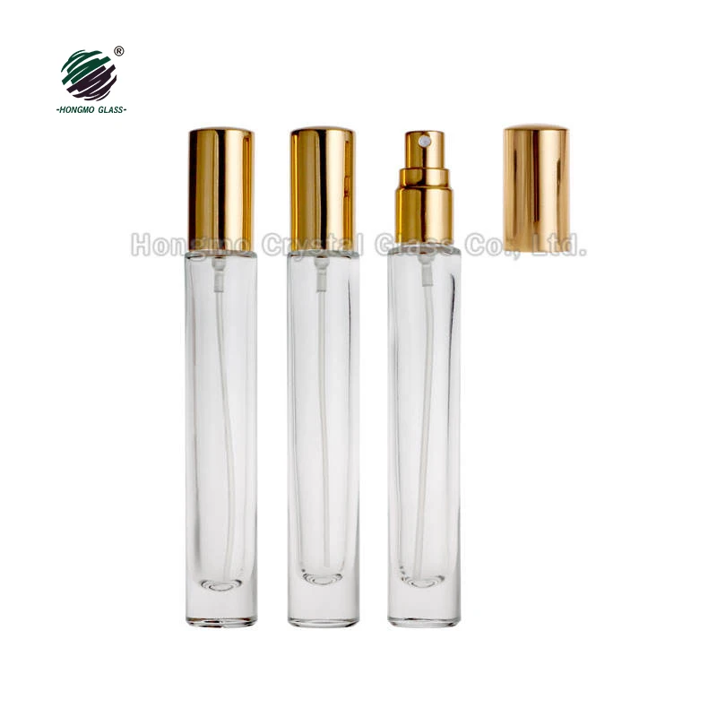 

Custom 10ml bottle made cristal Women Square glass reusable spray perfume oil bottles with box