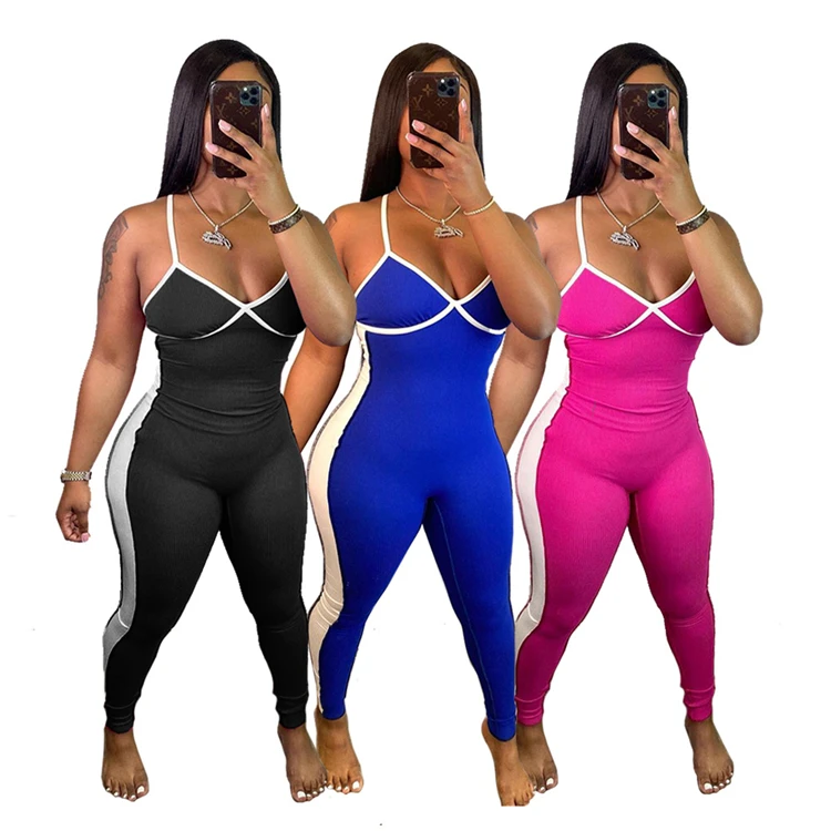 

Summer Ladies Backless Rompers Sleeveless Plus Size One Piece Jumpsuits For Women, Picture