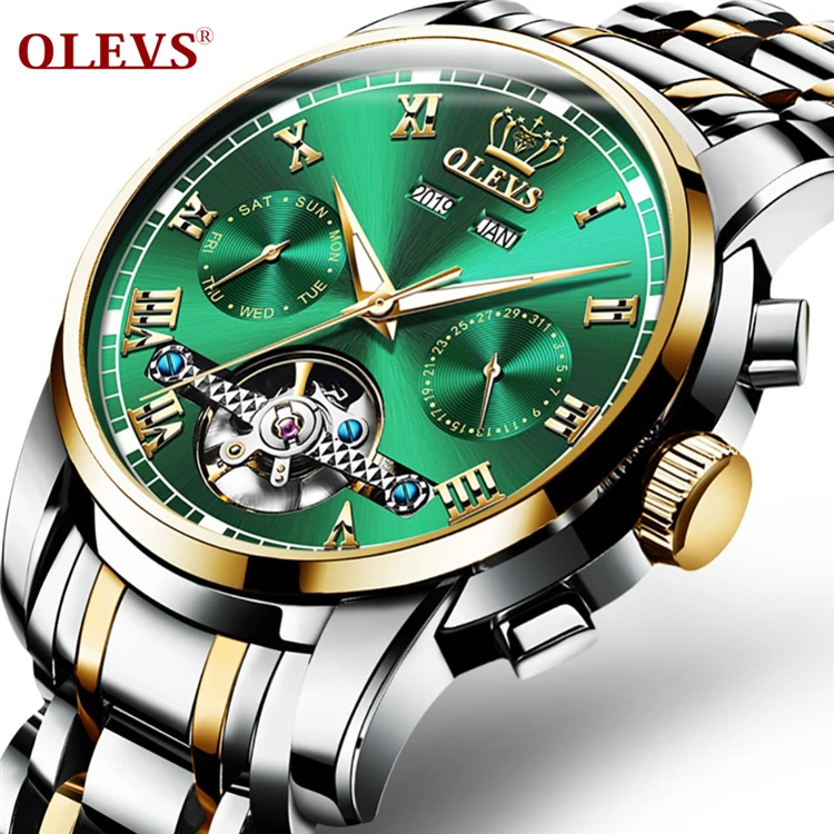 

OLEVS 6607 Men's Multi-function Automatic Mechanical Watch with A Variety of Styles To Wear with A Multi-function Button Watch