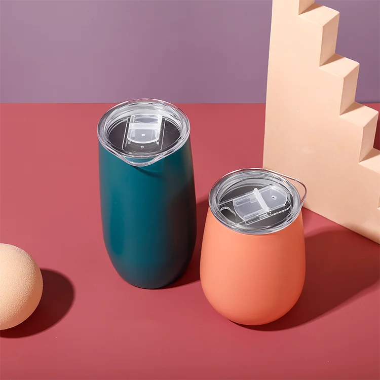 

Wholesale12oz/14oz Vacuum Insulated Tumbler Cup Double Wall 18/8 Pro Grade Stainless Steel Wine Tumbler Cup, Customized color