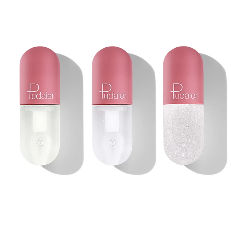 

Mini capsule moisturizing transparent and color-changing lip gloss lasting lip balm, Clear gel