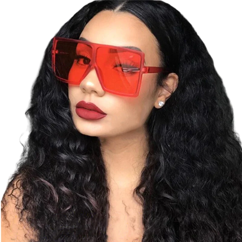 

2021 Sunglasses New creative glasses oversize square shades frame hipster sunglasses women 2021