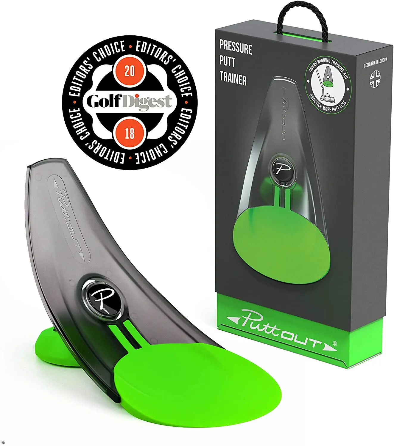 

Golf Smart Putt Out Training Aid with Parabolic Curved Design, Customized color