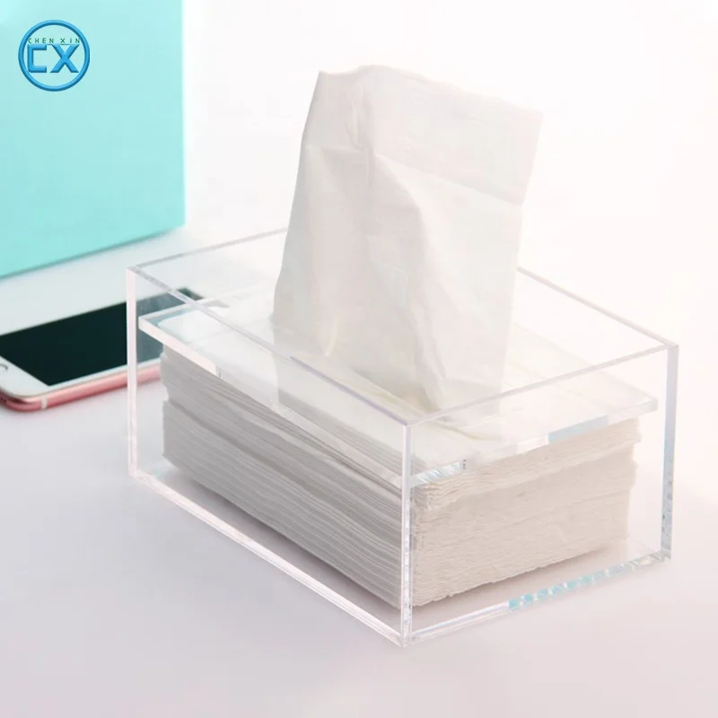 

Wholesale Custom Size High Quality Premium Black Clear Acrylic Tissue Box