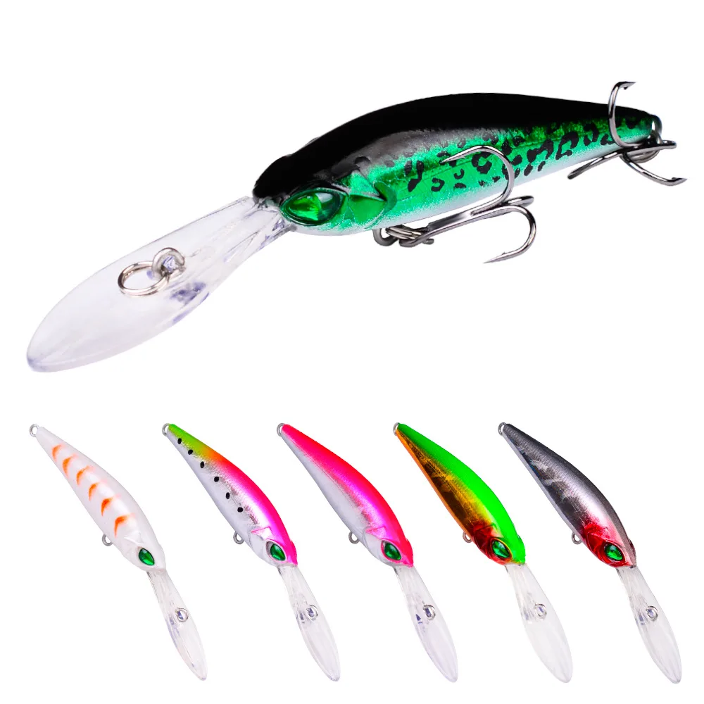 

WEIHE manufacturers 9.5cm 6g plastic body minnow Pesca Isca Fishing Hard Artificial Bass Baits floating Lure, 6 colors