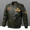 2019 Amazon Blast European and American men's leather uniforms leather jacket male Pu large size casual locomotive leather jacke