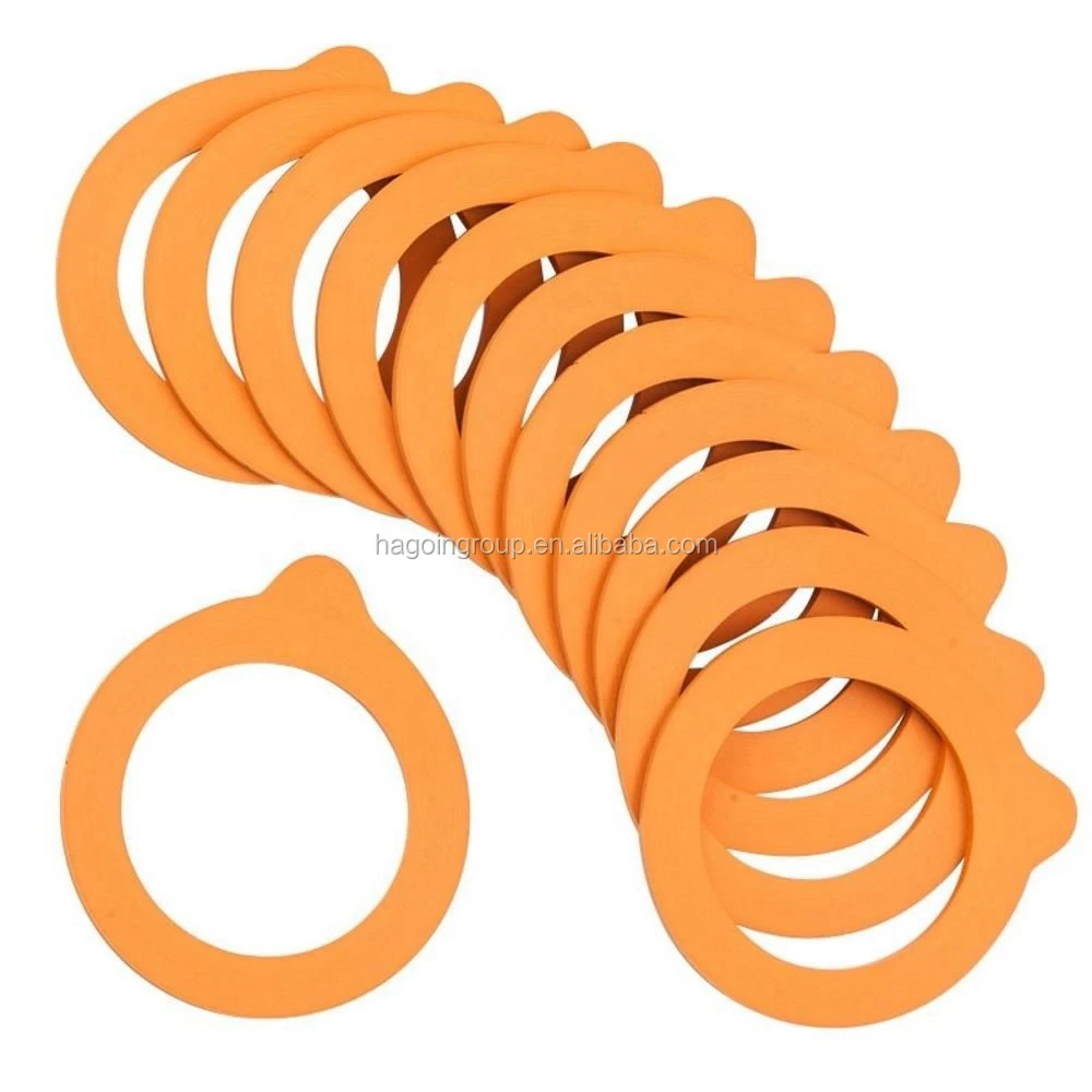Food Grade Silicone Flat Silicone Sealing Rubber Gaskets For Glass Jars