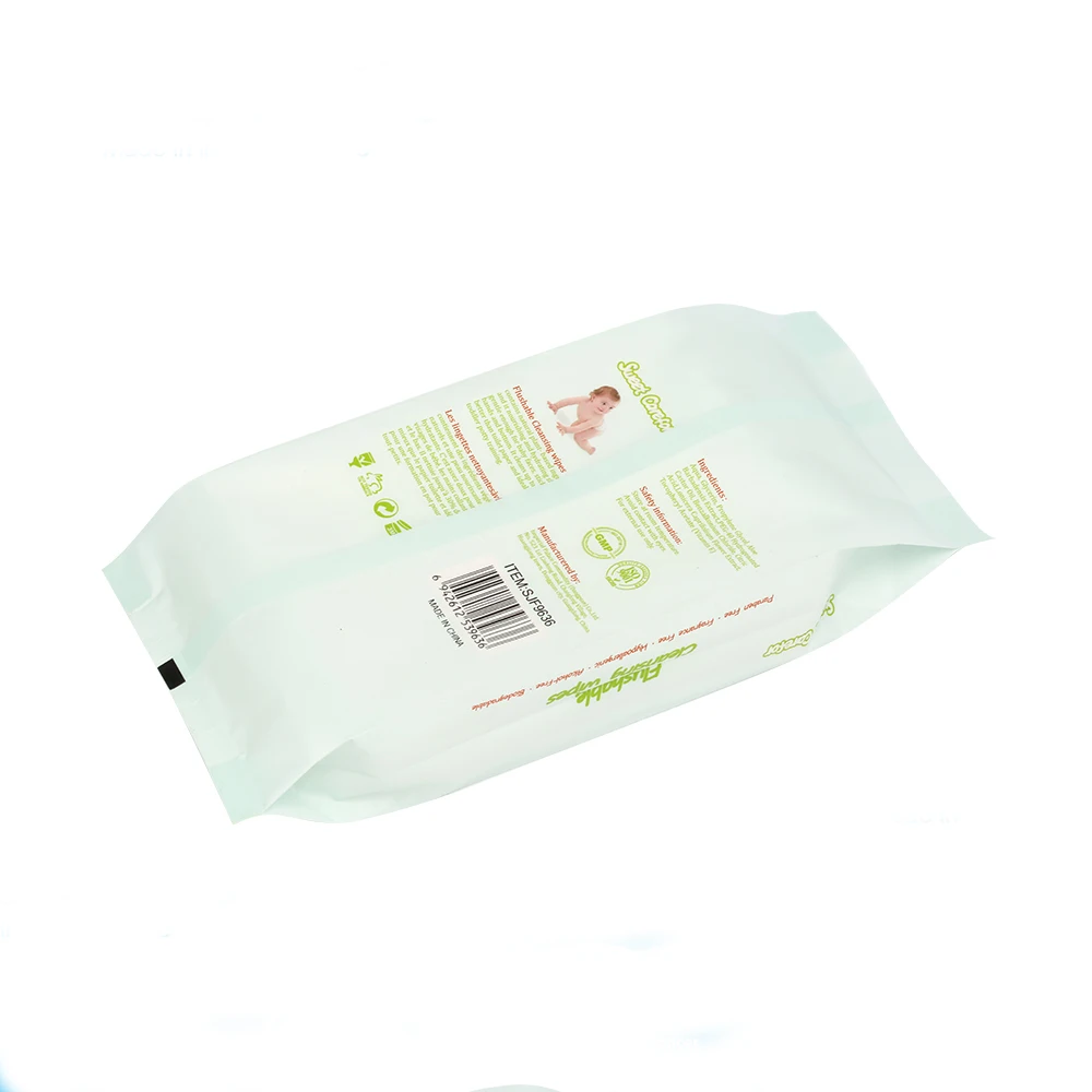 Oem Disposable Antibacterial Toilet Adult Flushable Wipes,Biodegradable