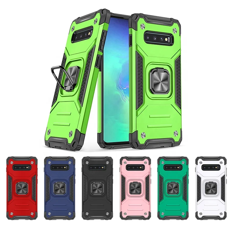 

Amazon Hot Seller TPU PC Hybrid Magnetic Phone Holder Mobile Phone Case for Samsung Galaxy S30 S21 S20 S10 S10 Plus S10e S9 S8, Multi colors