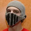 New Autumn/Winter Knitted Hat Men Unisex Roman Knight Helmet Caps Cool Handmade Winter Knit Warm Hat