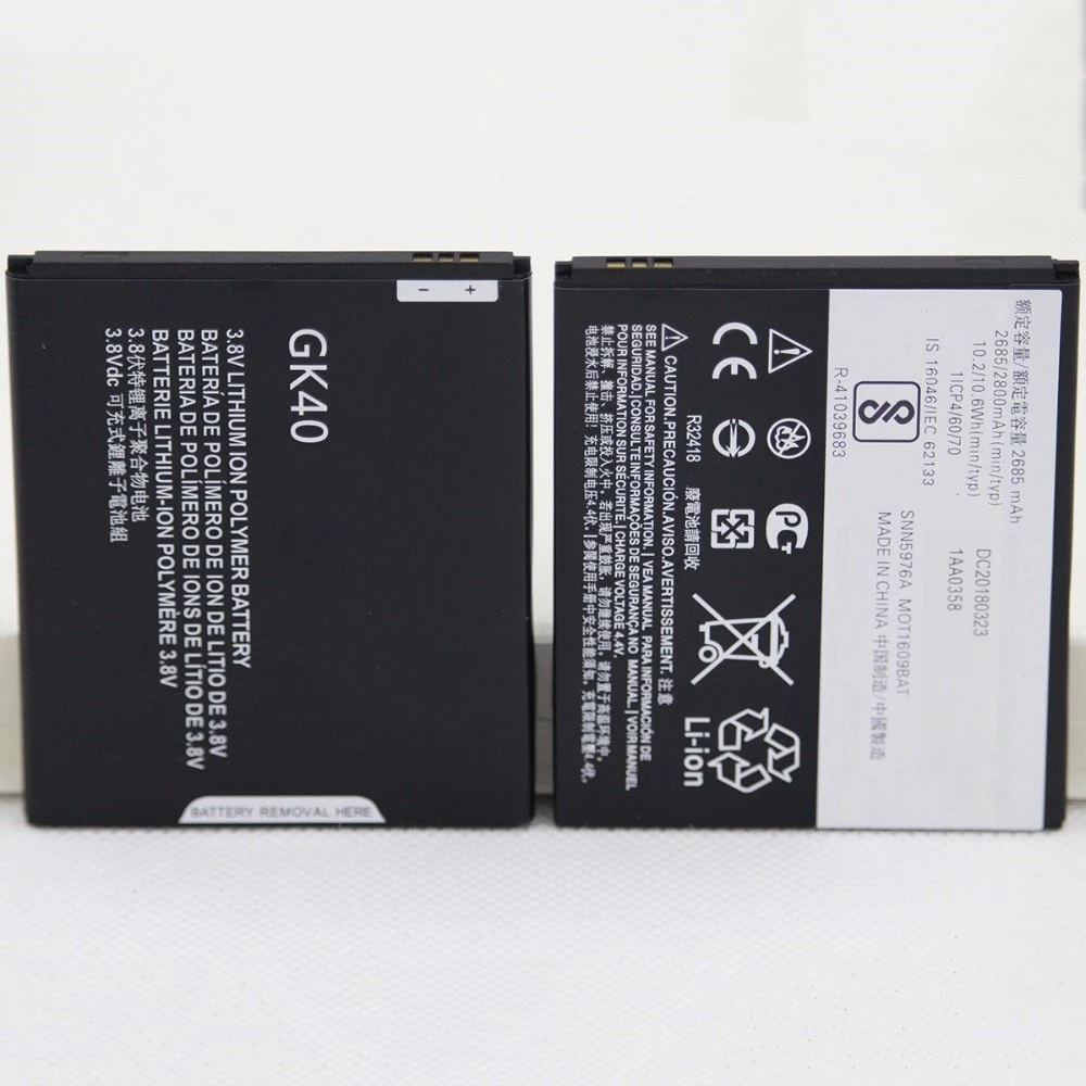 

UN38.3 MSDS Brand New GK40 battery for Motorola Moto G4 Play E4 GK40 Li-Polymer battery