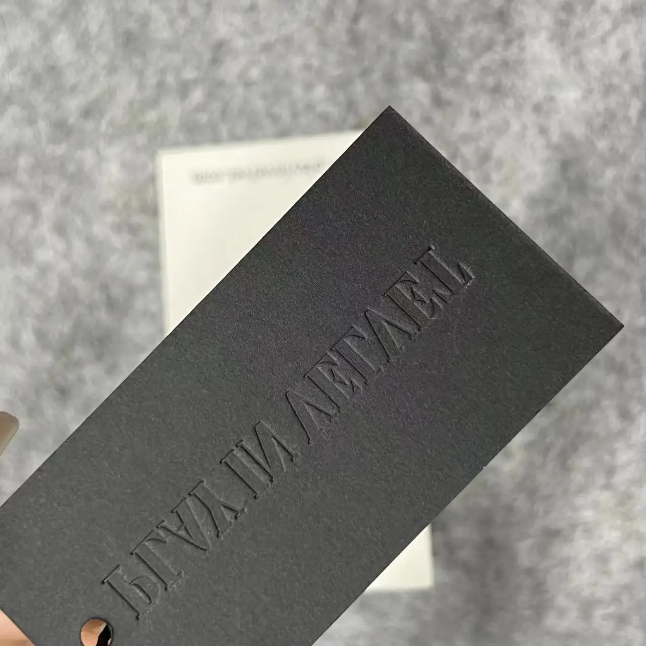 Customized High-end Printed Clothing Hair Hang Tags Thickened Three-dimensional Embossed Labels