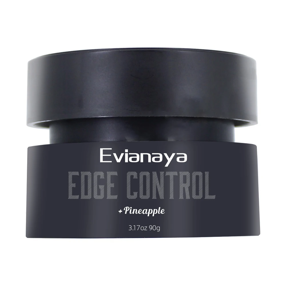 

High Quality Hair Gel Hair Wax Clear Scented Hold Natural Customize Hair Edge Control Wax, Black