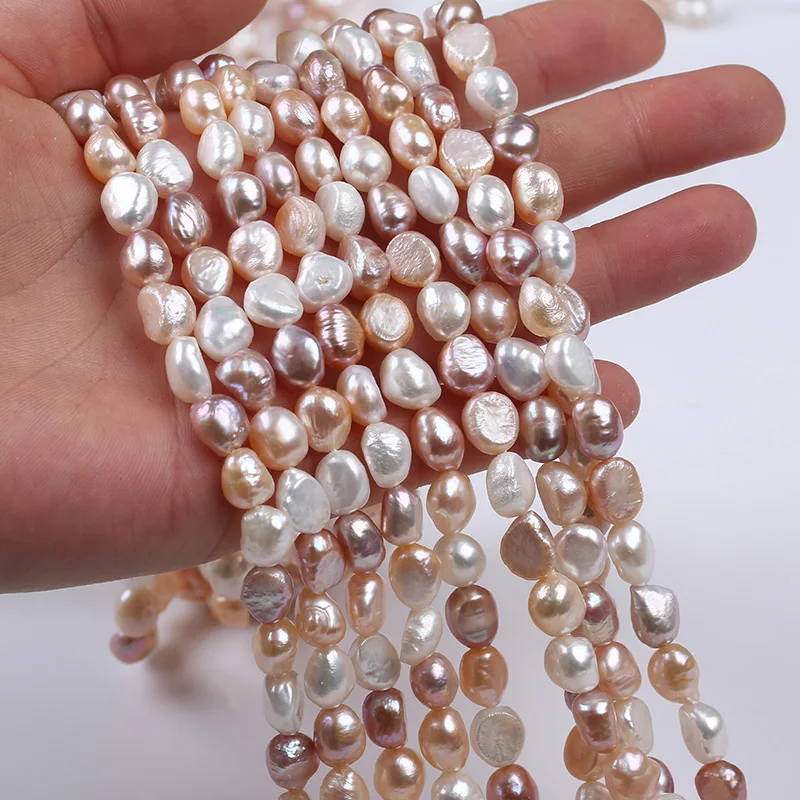 8-9mm baroque shape freshwater pearl natural pearl strands