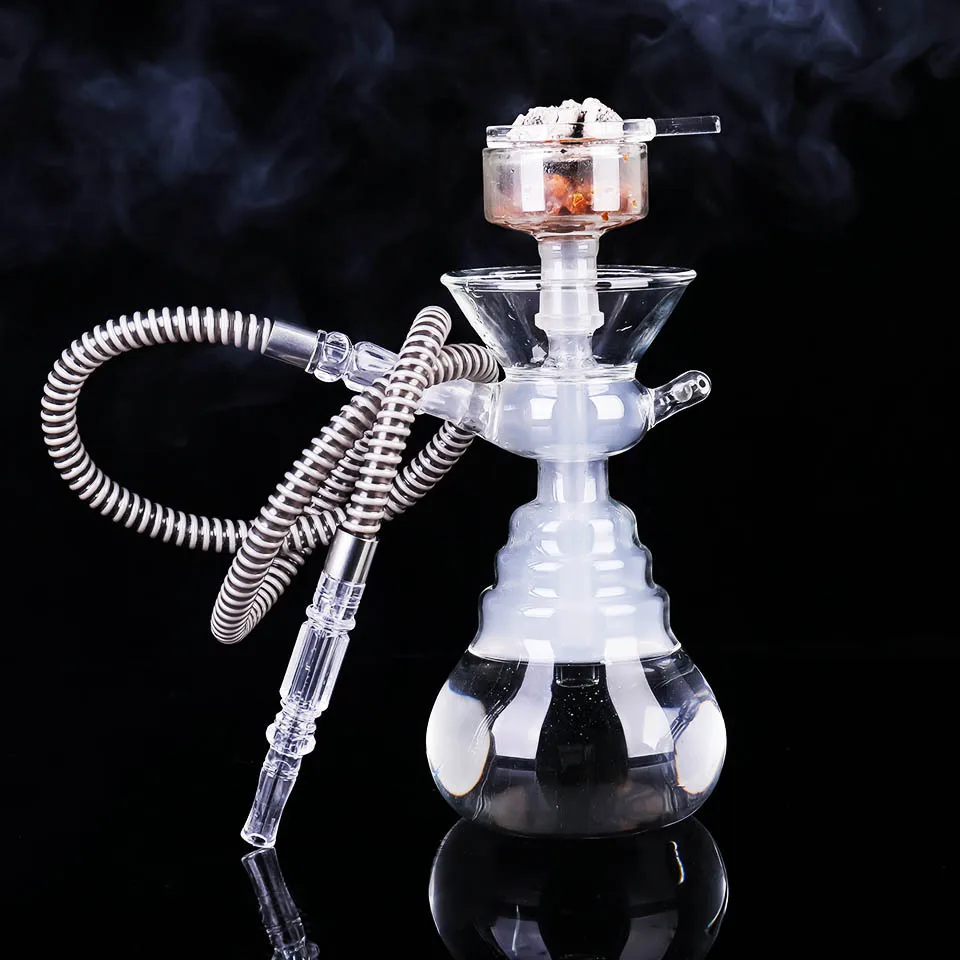 

2021 Transparent Small Gravity Hookah Glass with Full Hookah Set