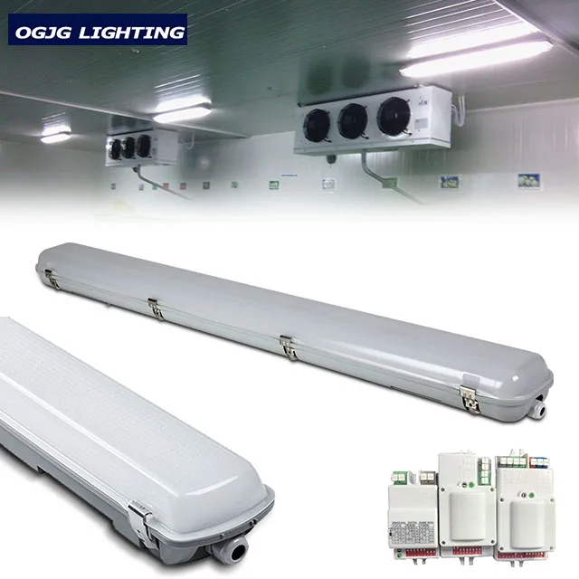 high quality waterproof ip66 replaceable fluorescent led lights damp proof lamp freezer batten linear light