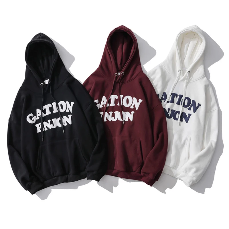 Wholesale Cheap Oversized Hip Hop Hoodies Sweatshirtsstreetwear Custom Printing Mens Hoodies 8120