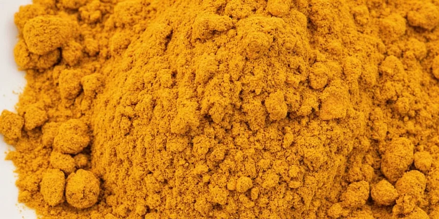Chef smiling while sprinkling curry powder