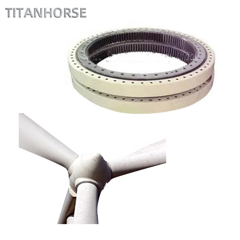 42crmo 50mn 材质回转支承偏航轴承和变桨轴承 5 兆瓦风电 genertaion