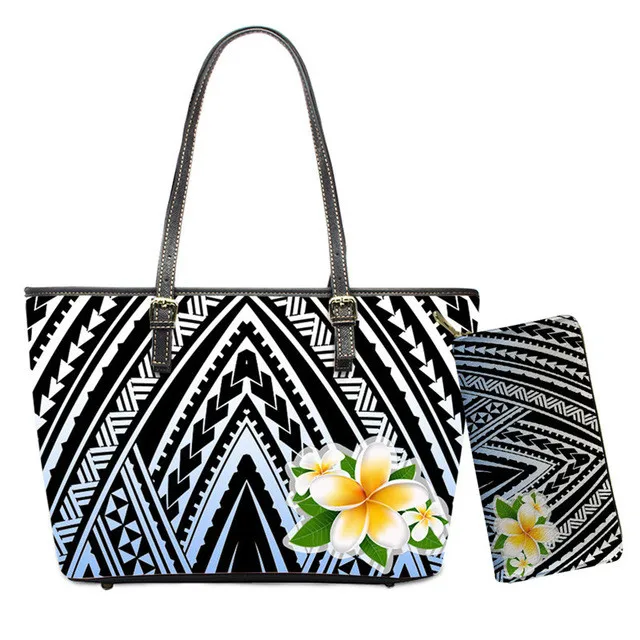 

Wholesale Polynesian Hawaii Plumeria Pattern Bags Women Handbags Purses Ladies Handbags for Women 2020 Shoulder Bags Hand Bags, Accept custom made