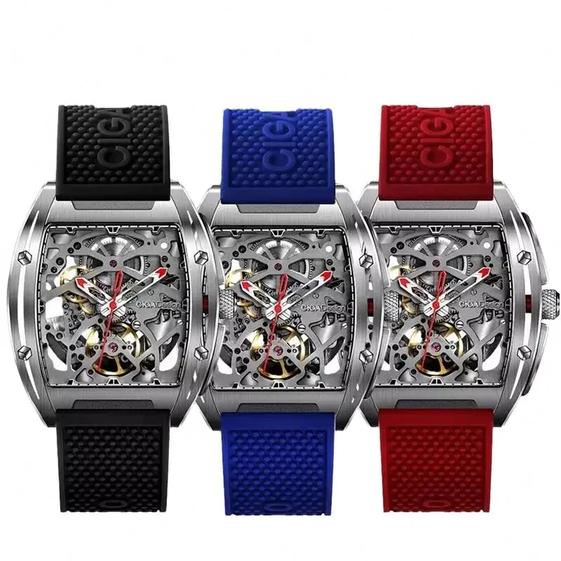 

Free Shipping Luxury Brand Sapphire Crystal Richards Silicone Strap Men Milles Watch Model Mill Watch