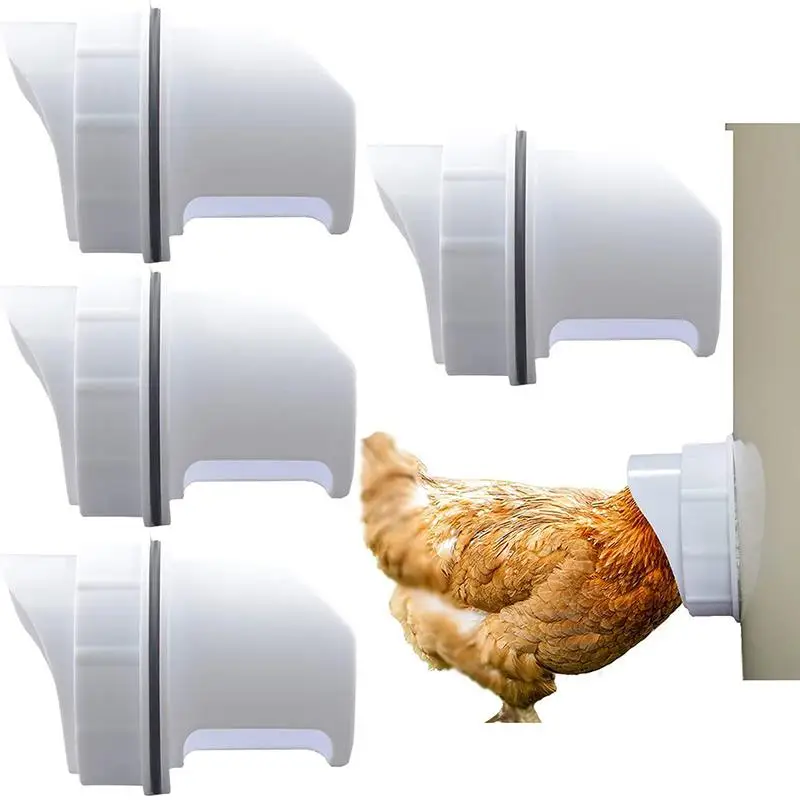 

New Poultry Pro Feeder DIY Port Feeder Chicken Feeder 4 Ports Poultry Pro Feeding Kit Special Tools For Breeding Chickens Ducks
