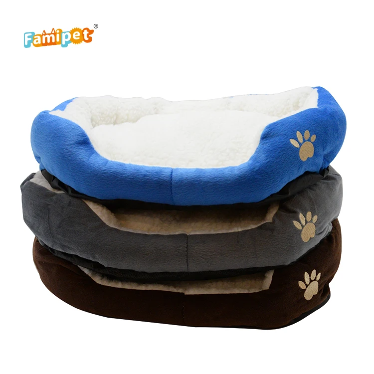 

Factory Supply New Arrival Warm Durable Comfy Calming Movable Winter Warm Pet Bed, Grey,brown,blue