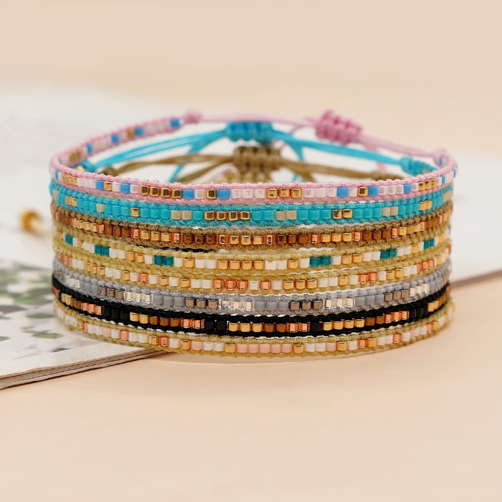 

Go2boho Beads Bracelet Foe Women Bohemia Jewelry Miyuki Beads Handmade Adjustable Friendship Bracelet 2023 New In